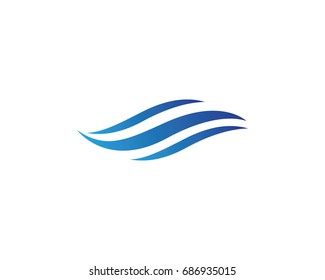 Water wave Logo Template