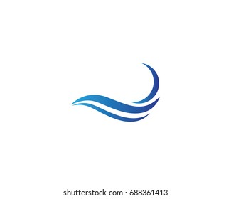 Water Wave Logo Template