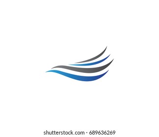 Water Wave Logo Template