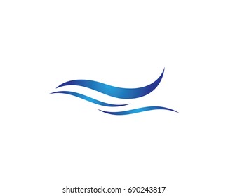 Water Wave Logo Template