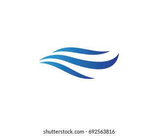 Water Wave Logo Template