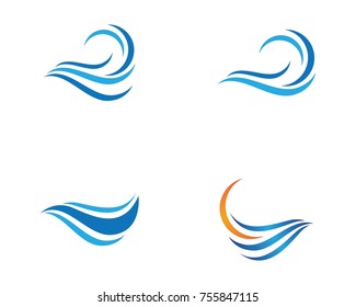 Water Wave Logo Template