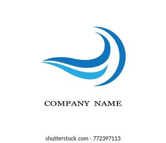 Water Wave Logo Template