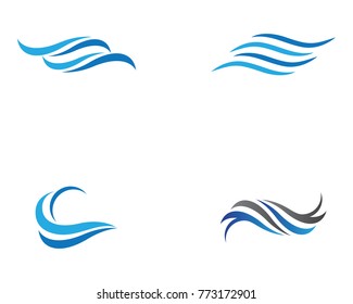 Water Wave Logo Template