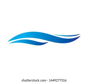 Water wave Logo Template. Water Design Elements. Can be used as icon, symbol or logo design. 