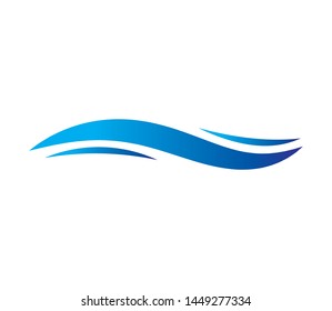 Water wave Logo Template. Water Design Elements. Can be used as icon, symbol or logo design. 