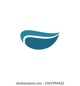 Water wave Logo Template, design concept vector