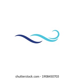 Icono del logotipo de la onda de agua