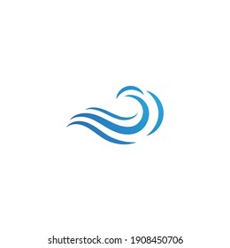 Water wave logo Template illustration Icon