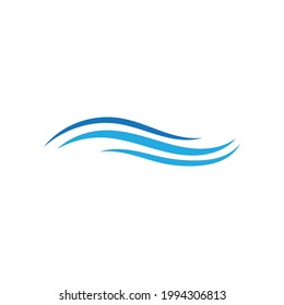 Icono del logotipo de la onda de agua