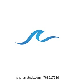 Water Wave Logo Template. nature vector Icon illustration