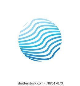 Water Wave Logo Template. nature vector Icon illustration