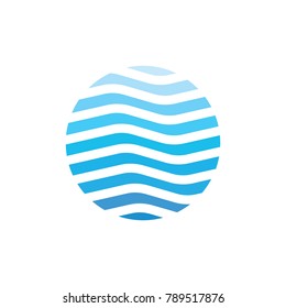 Water Wave Logo Template. nature vector Icon illustration