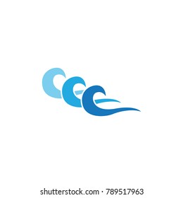 Water Wave Logo Template. nature vector Icon illustration