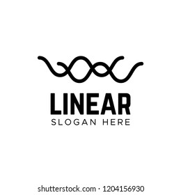 Water wave Logo Template. Swoosh Wave Logo Concept.