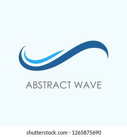 Water wave logo template. Tide, coast, ocean, sea icon for corporate identity