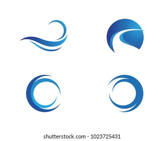 Water wave Logo Template vector illustration design