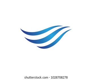 Water wave Logo Template vector illustration design