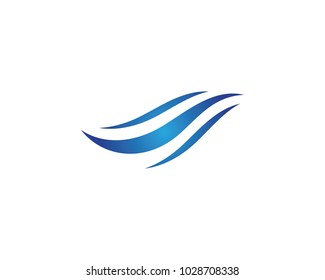 Water wave Logo Template vector illustration design