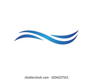 Water wave Logo Template vector illustration design