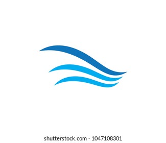 water wave Logo Template vector illustration
