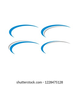 Water wave Logo Template vector