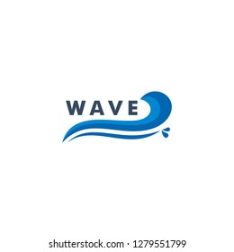 Water wave Logo Template - Vector icon