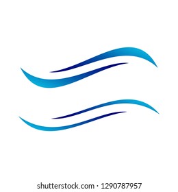 Water wave Logo Template vector illustration design - Vector