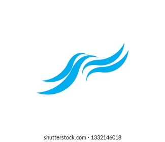 Water wave Logo Template - Vector
