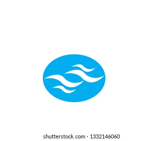 Water wave Logo Template - Vector
