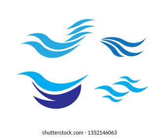 Water wave Logo Template - Vector
