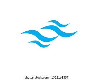 Water wave Logo Template - Vector
