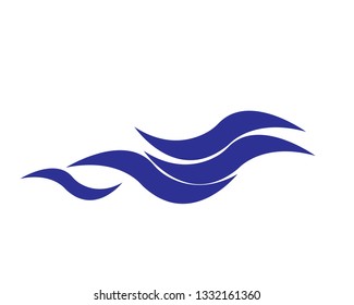Water wave Logo Template - Vector
