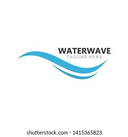Water Wave Logo Template. vector Icon illustration design
