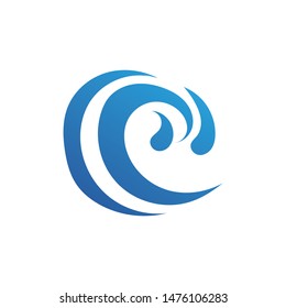 Water Wave Logo Template vector symbol nature