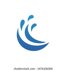 Water Wave Logo Template vector symbol nature