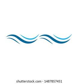 Water Wave Logo Template. vector Icon illustration design
