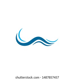 Water Wave Logo Template. vector Icon illustration design