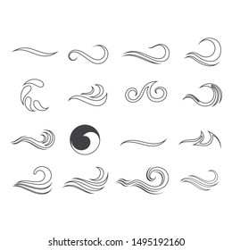 Water Wave Logo Template vector symbol nature