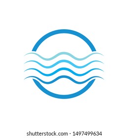water wave  Logo Template vector illustration design