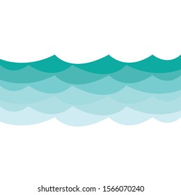 Water wave logo template vector icon design