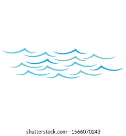 Water wave logo template vector icon design