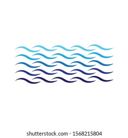 Water Wave Logo Template Vector Icon Design