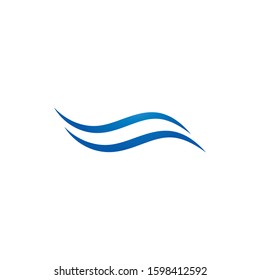 Water Wave Logo Template. vector Icon illustration design