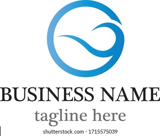 Water wave logo template vector icon design