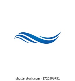 Water Wave Logo Template. vector Icon illustration design
