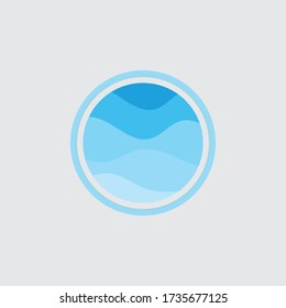 Water wave  logo template vector illustration design 