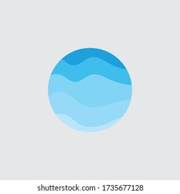 Water wave  logo template vector illustration design 