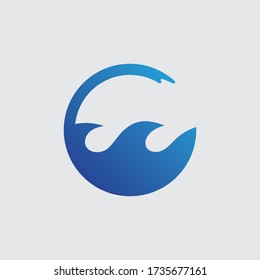 Water wave  logo template vector illustration design 