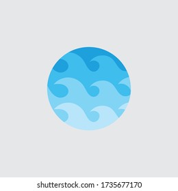 Water wave  logo template vector illustration design 
